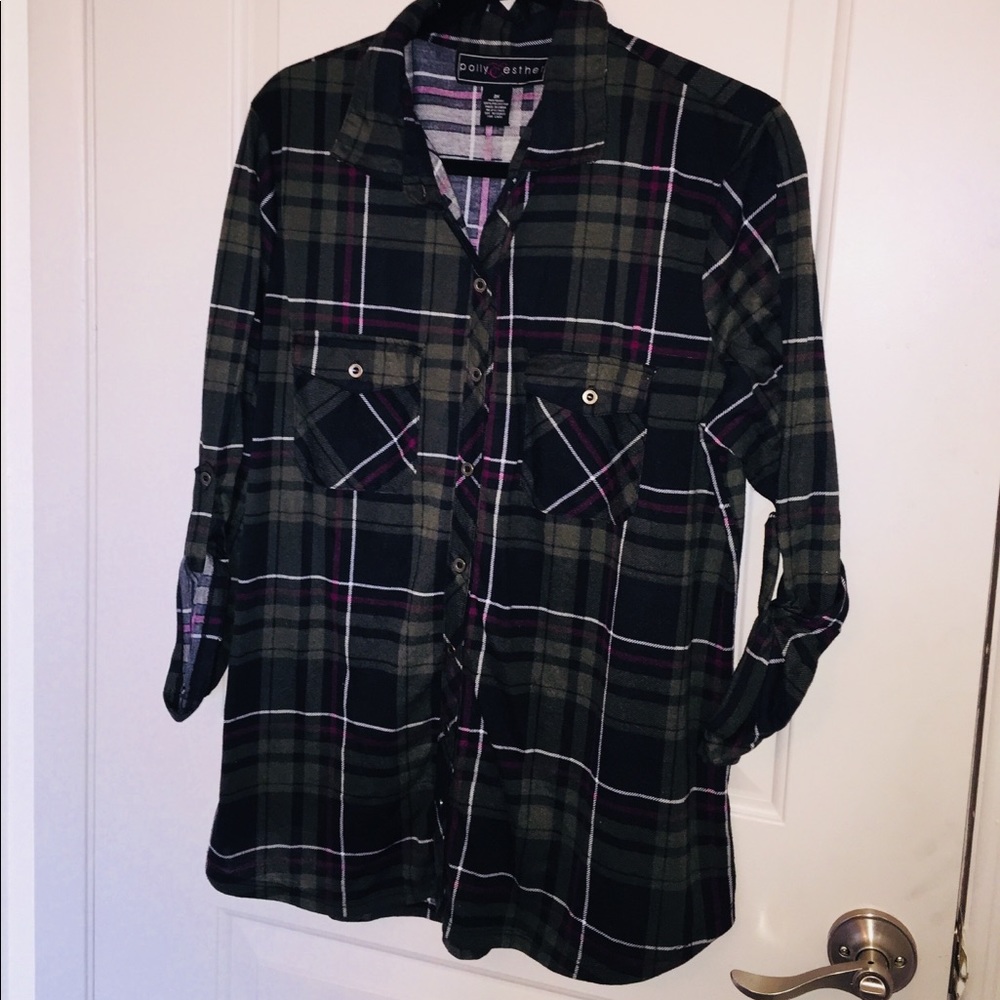 Green button up top